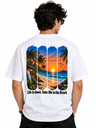 ANIBA Mens White Printed T-Shirts